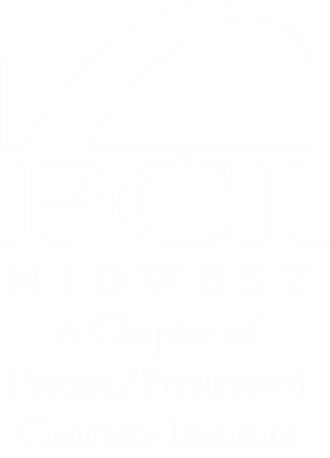 PCI Midwest Logo Vertical White
